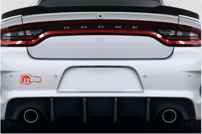 Dodge tailgate trunk rear emblem with Mopar logo (type 16) - Image 2