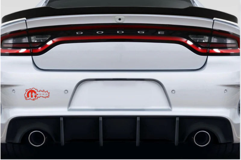 Dodge tailgate trunk rear emblem with Mopar logo (type 17) - Image 2