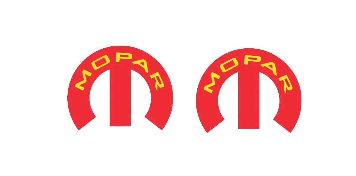 Dodge tailgate trunk rear emblem with Mopar logo (type 21) - Image 3