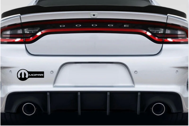 Dodge tailgate trunk rear emblem with Mopar logo (type 7) - Image 2