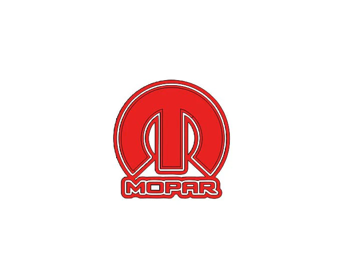 Dodge tailgate trunk rear emblem with Mopar logo (type 8) - Image 3