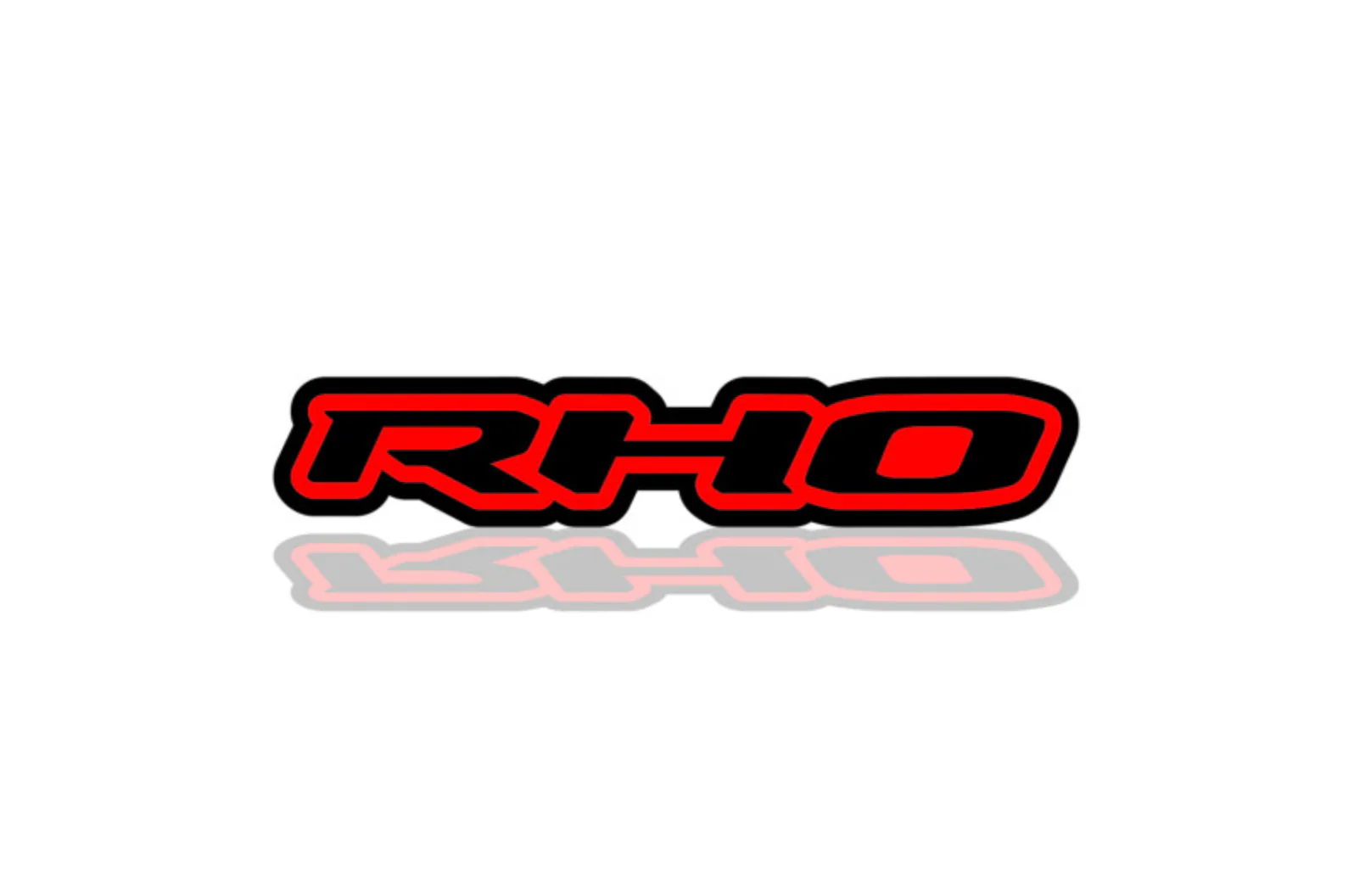 Dodge tailgate trunk rear emblem with RHO logo (Type 2)