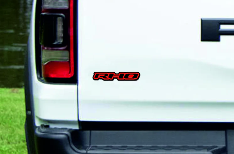 Dodge tailgate trunk rear emblem with RHO logo (Type 2) - Image 2