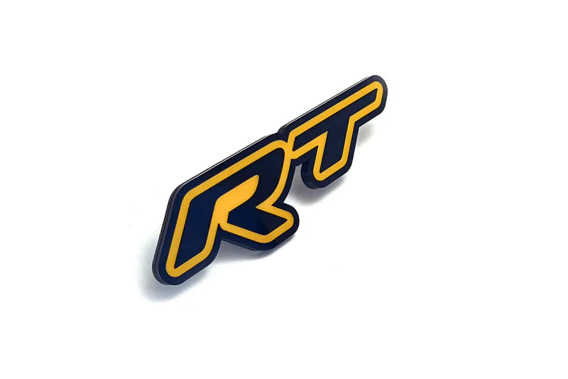 Dodge tailgate trunk rear emblem with RT logo (type 2) - Image 3