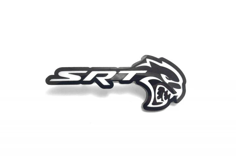 Dodge tailgate trunk rear emblem with SRT Hellcat logo - Image 3