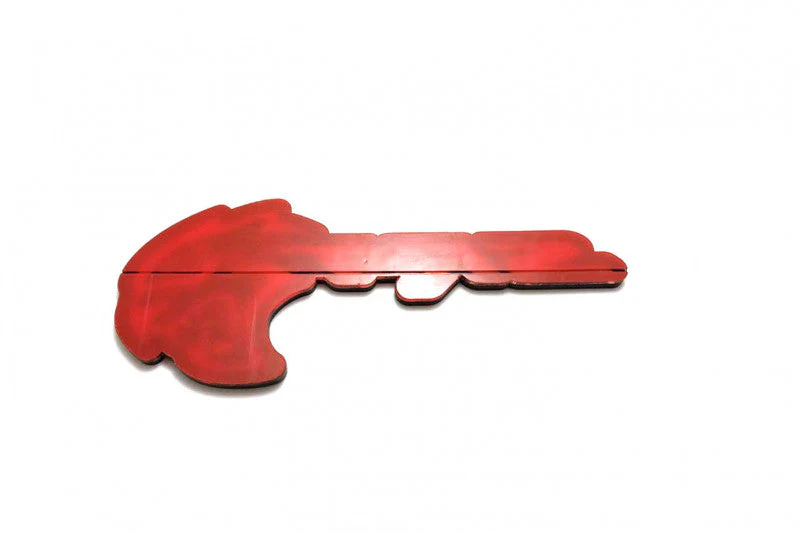 Dodge tailgate trunk rear emblem with SRT Hellcat logo - Image 7