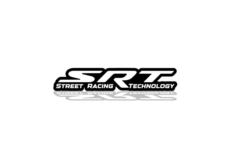 Dodge tailgate trunk rear emblem with SRT logo (type 3) - Image 3