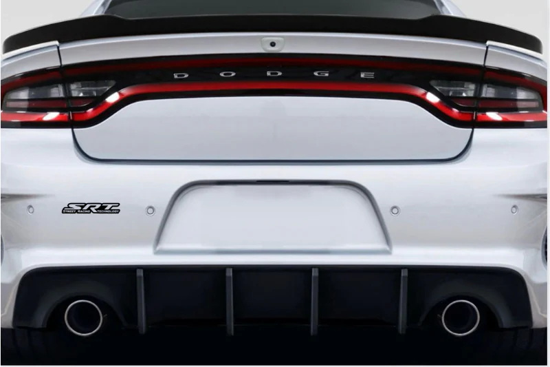 Dodge tailgate trunk rear emblem with SRT logo (type 3) - Image 4