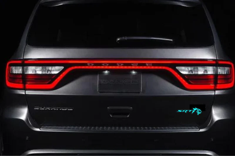 Dodge tailgate trunk rear emblem with SRT Trackhawk logo - Image 2