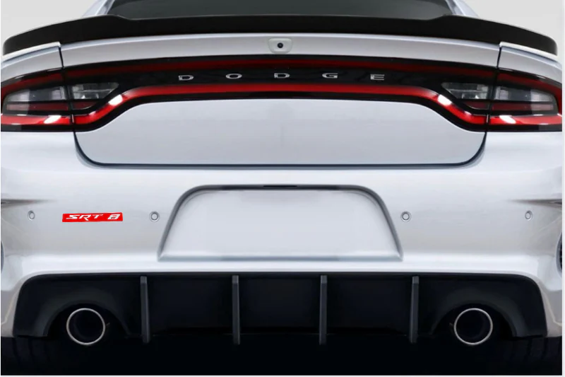 Dodge tailgate trunk rear emblem with SRT8 logo (Type 3) - Image 5