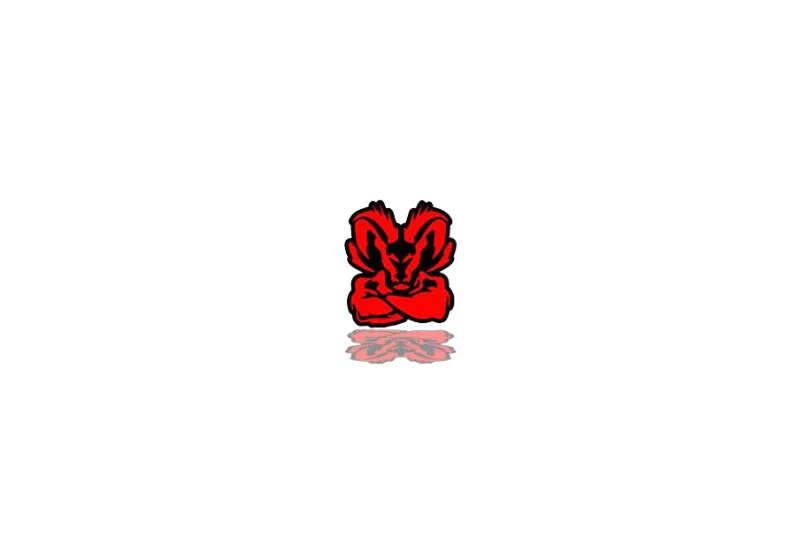 Dodge tailgate trunk rear emblem with Strong Ram logo