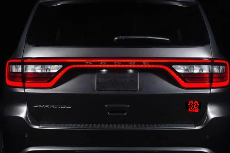 Dodge tailgate trunk rear emblem with Strong Ram logo - Image 2