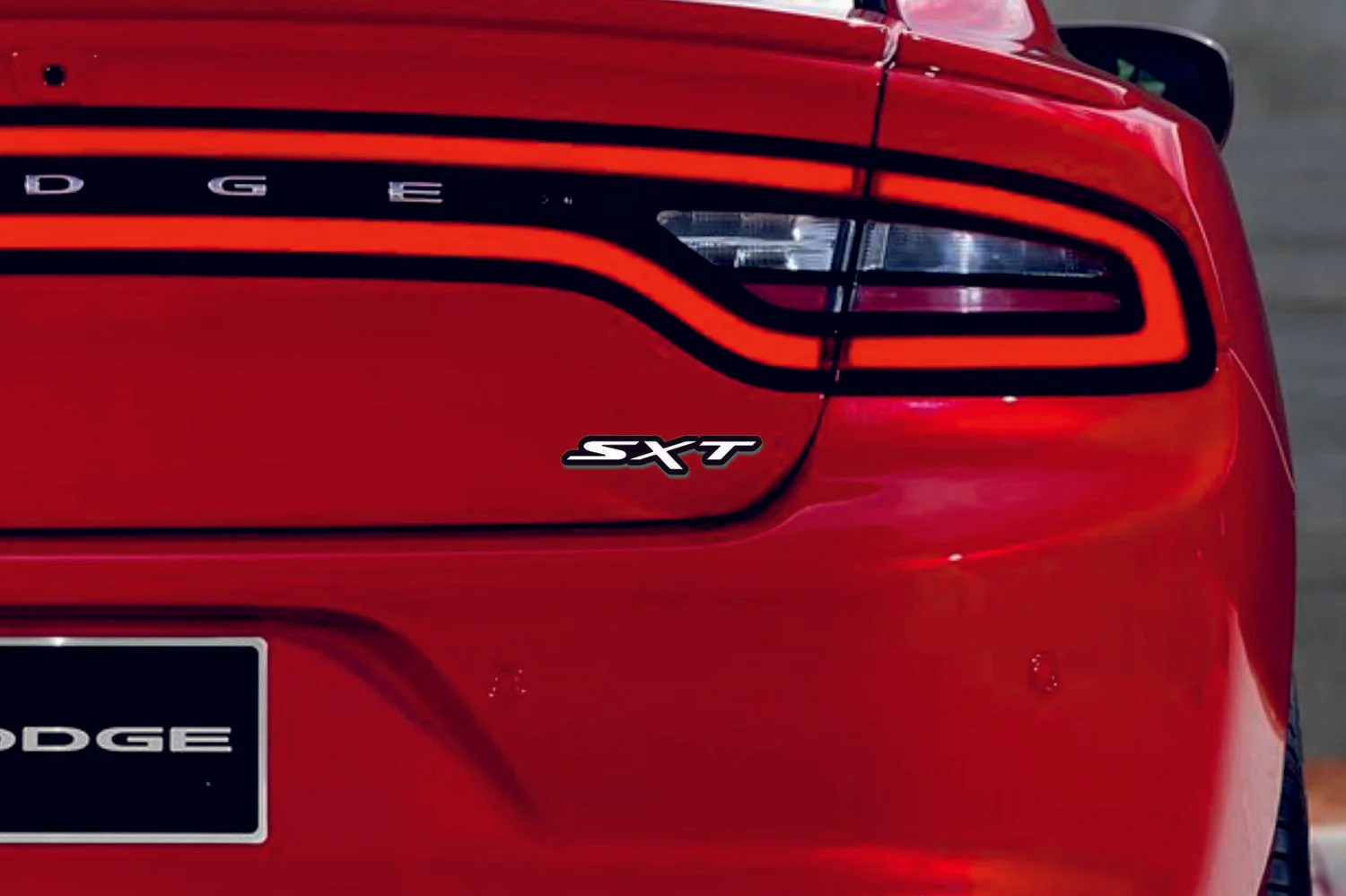 Dodge tailgate trunk rear emblem with SXT logo - Image 7