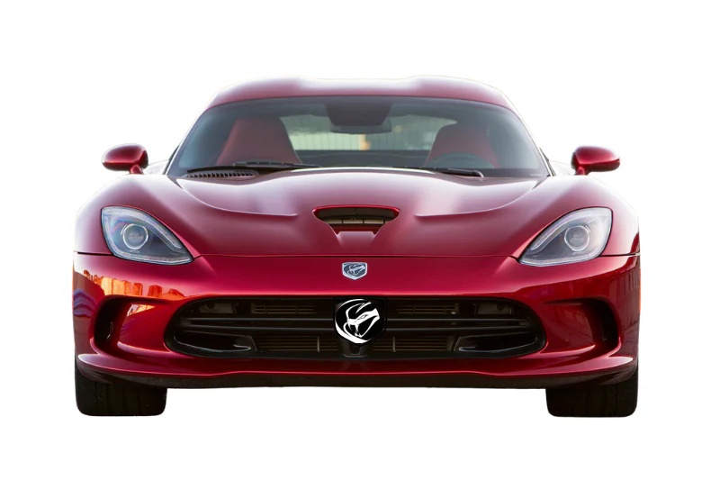 Dodge Viper Radiator grille emblem with Striking Snake logo - Image 2
