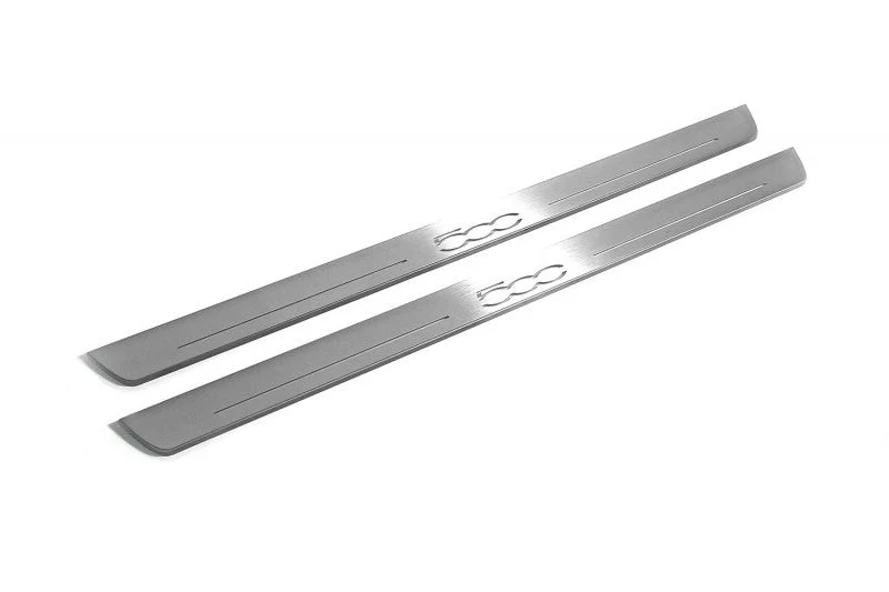 Fiat 500 2007+ Led Door Sills With Logo 500 - Image 5