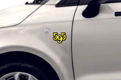 Fiat Emblem & Badges set with 595 logo - Image 5