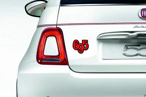 Fiat Emblem & Badges set with 695 logo - Image 6