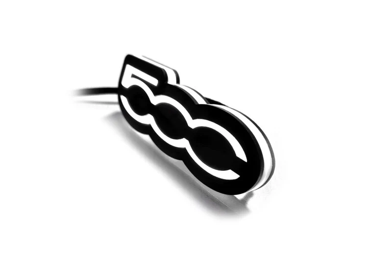 Fiat Illuminated LED Radiator Grille Emblems and Badges with 500 logo - Image 2