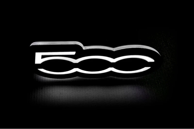 Fiat Illuminated LED Radiator Grille Emblems and Badges with 500 logo - Image 6