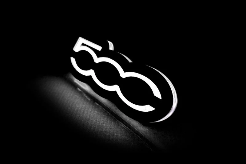 Fiat Illuminated LED Radiator Grille Emblems and Badges with 500 logo - Image 7