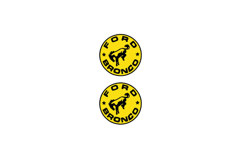 Ford Bronco Emblem & Badge Set - Grille and Tailgate Bronco logo (Type 2)