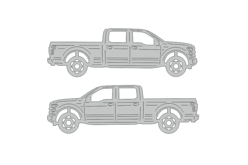 Ford F150 XIII (2015+) Floor Mat Emblem Set – Stainless Steel Badges
