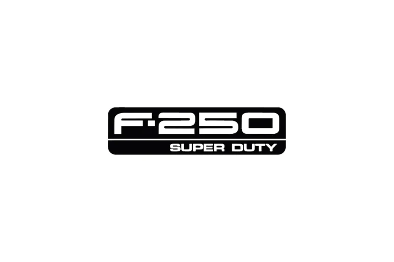 Ford F250 tailgate trunk rear emblem with F250 Super Duty logo (Type 2)