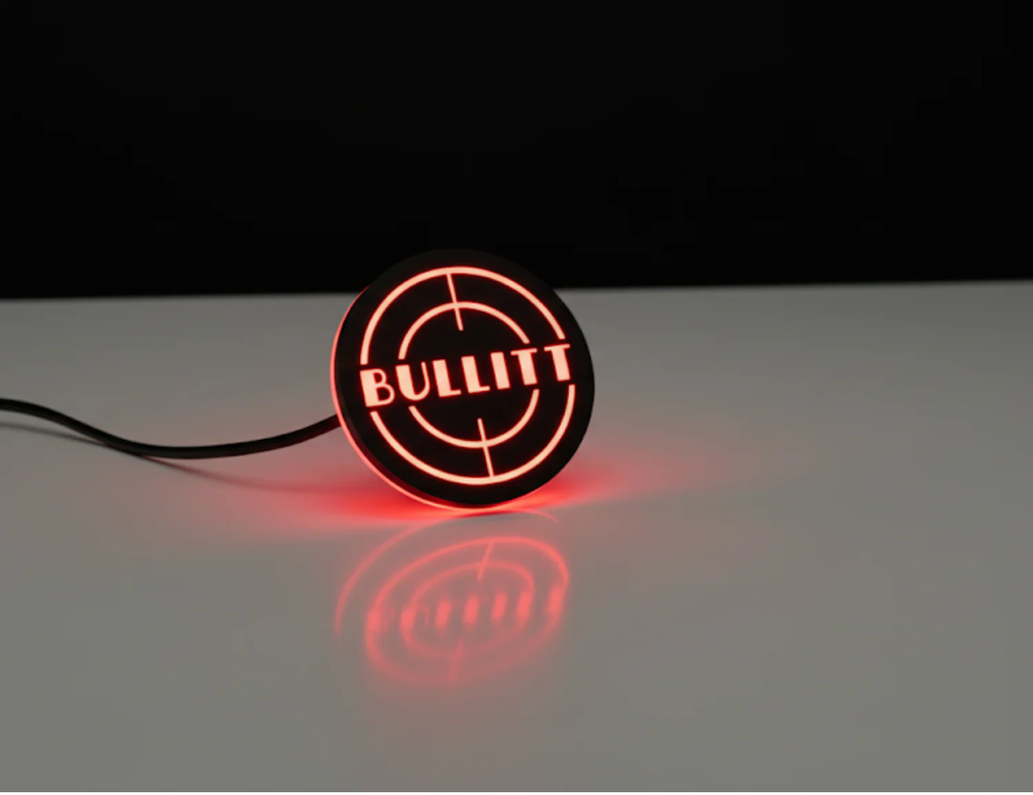 Ford Illuminated LED Radiator Grille Emblems and Badges with Bullitt (type 1) logo - Image 4