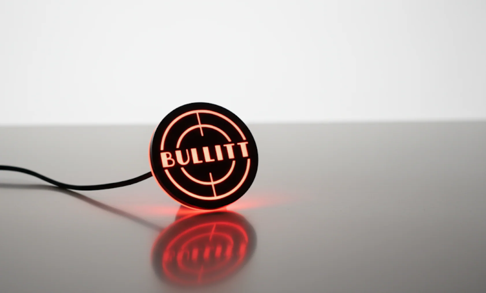 Ford Illuminated LED Radiator Grille Emblems and Badges with Bullitt (type 1) logo - Image 5
