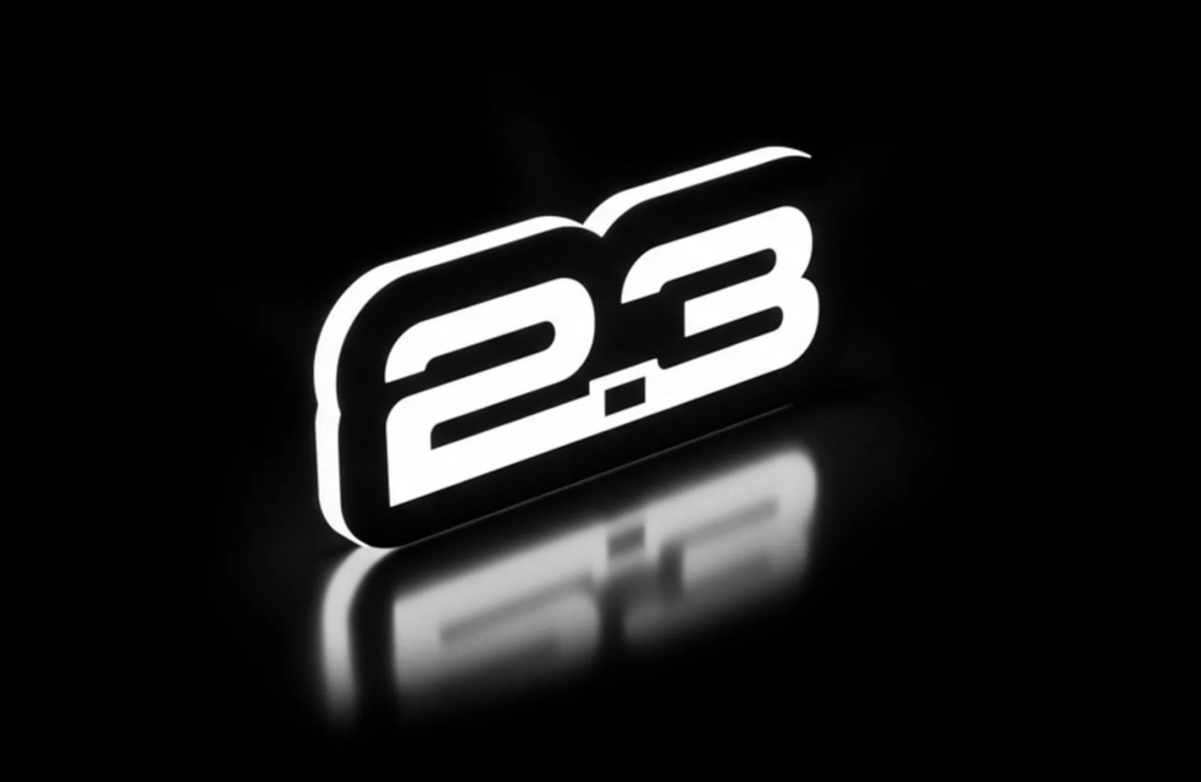 Ford Illuminated LED Radiator Grille Emblems and Badges with Mustang 2.3 logo
