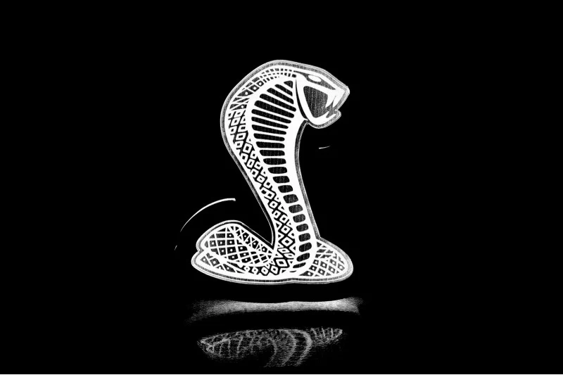 Ford Illuminated LED Radiator Grille Emblems and Badges with Mustang Snake logo - Image 3
