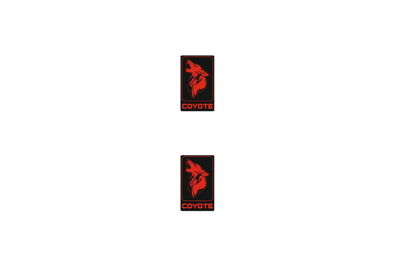 Ford Mustang Emblem & Badge Set - Grille and Tailgate Coyote logo (type 6)