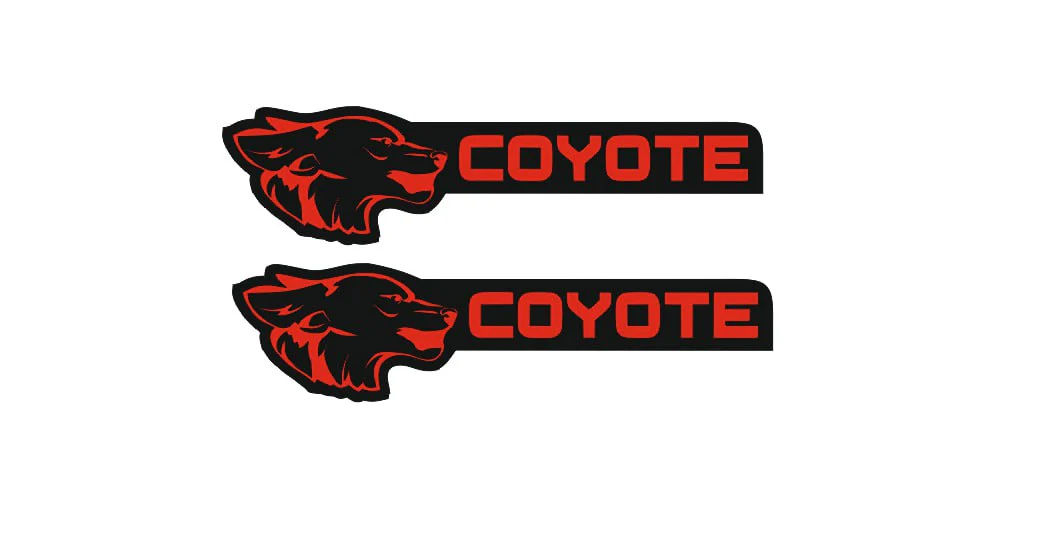 Ford Mustang Emblem & Badge Set - Grille and Tailgate Coyote logo (type 8)