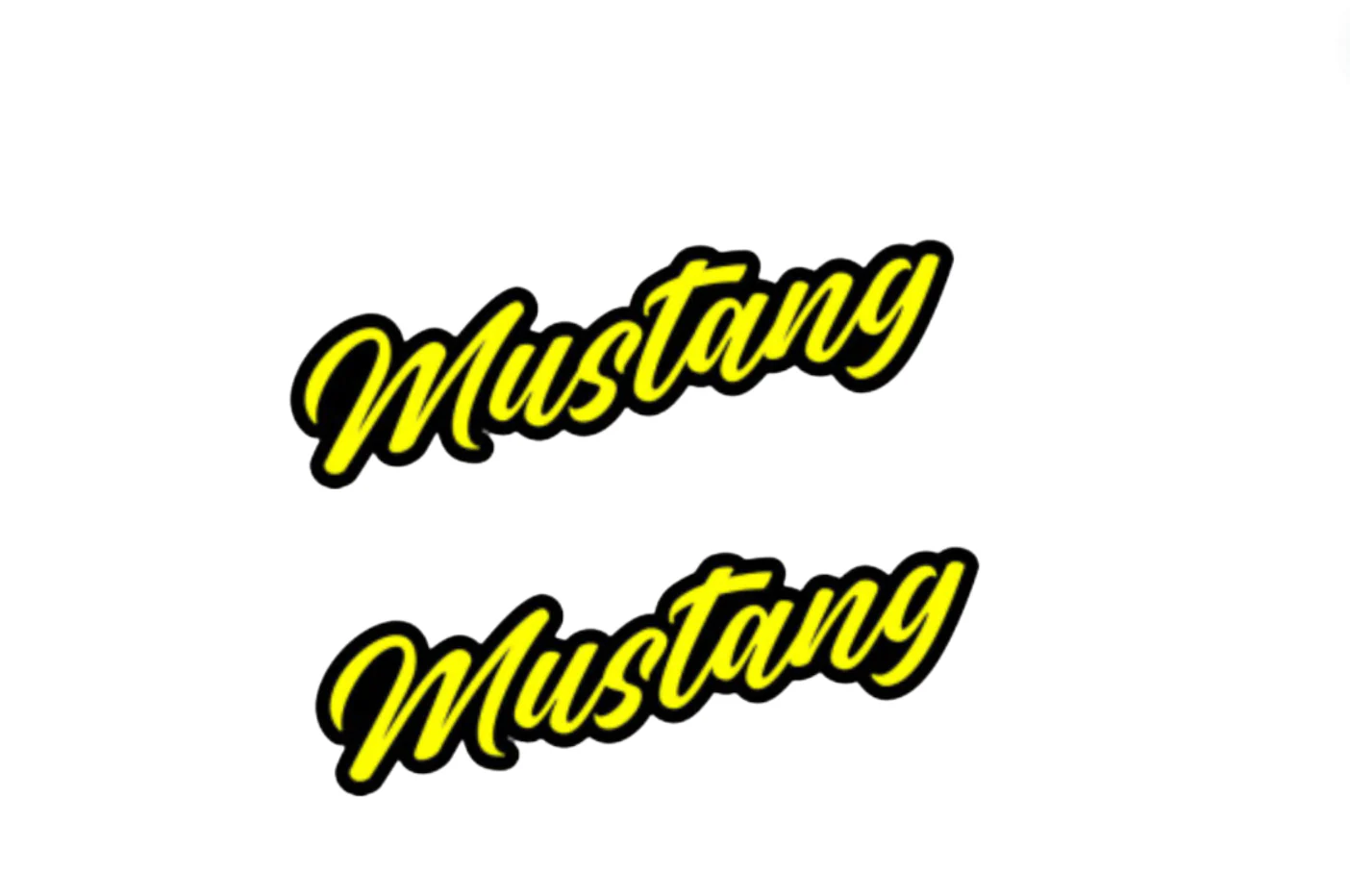 Ford Mustang Emblem & Badge Set - Grille and Tailgate Mustang logo