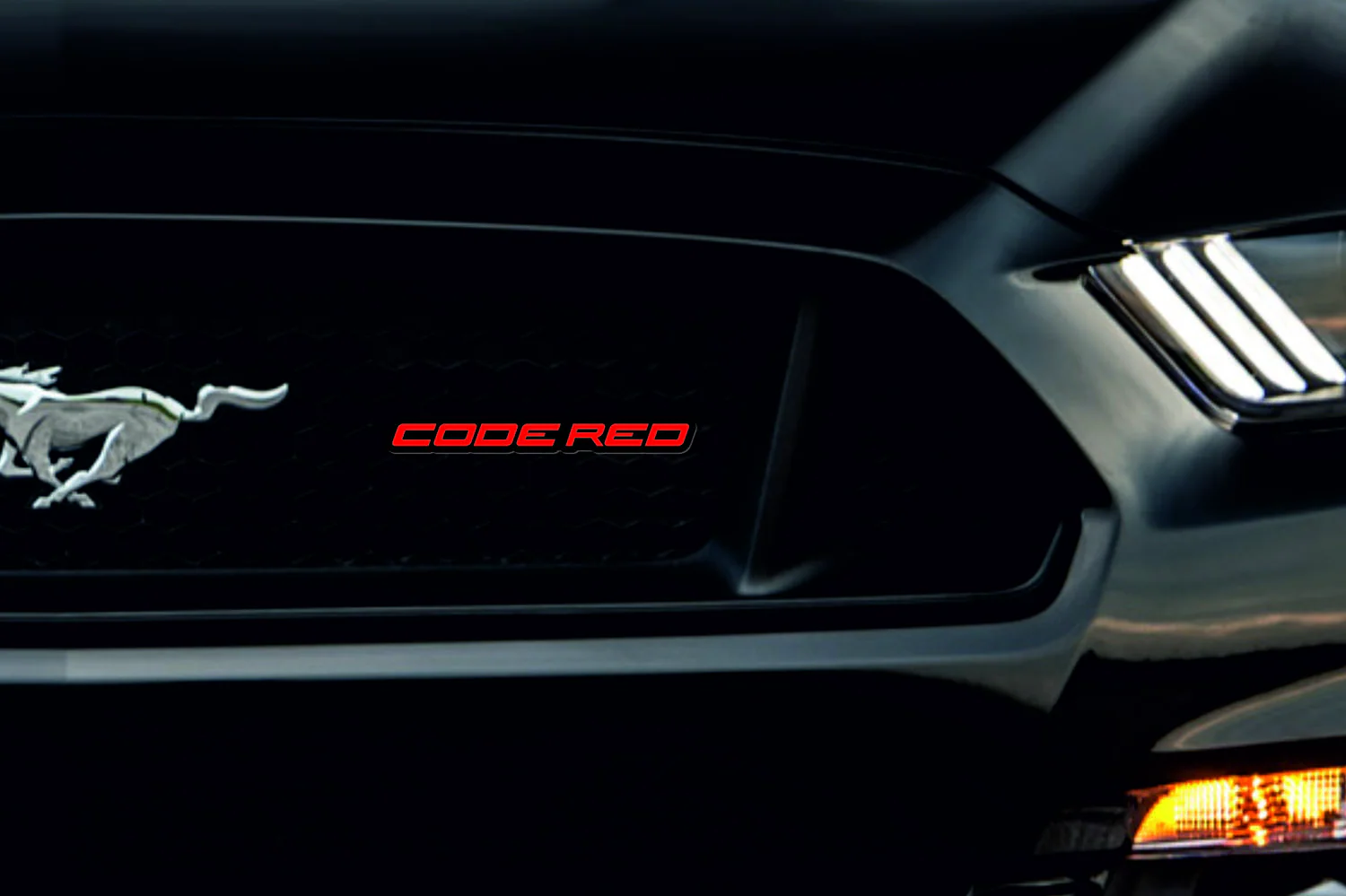 Ford Mustang Emblem & Badges set with Code Red logo - Image 4