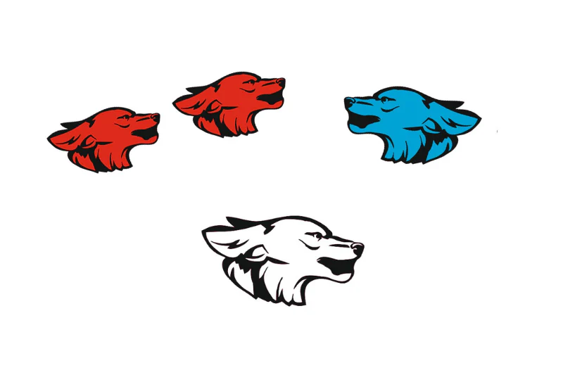 Ford Mustang Emblem & Badges set with Coyote logo (type 9)