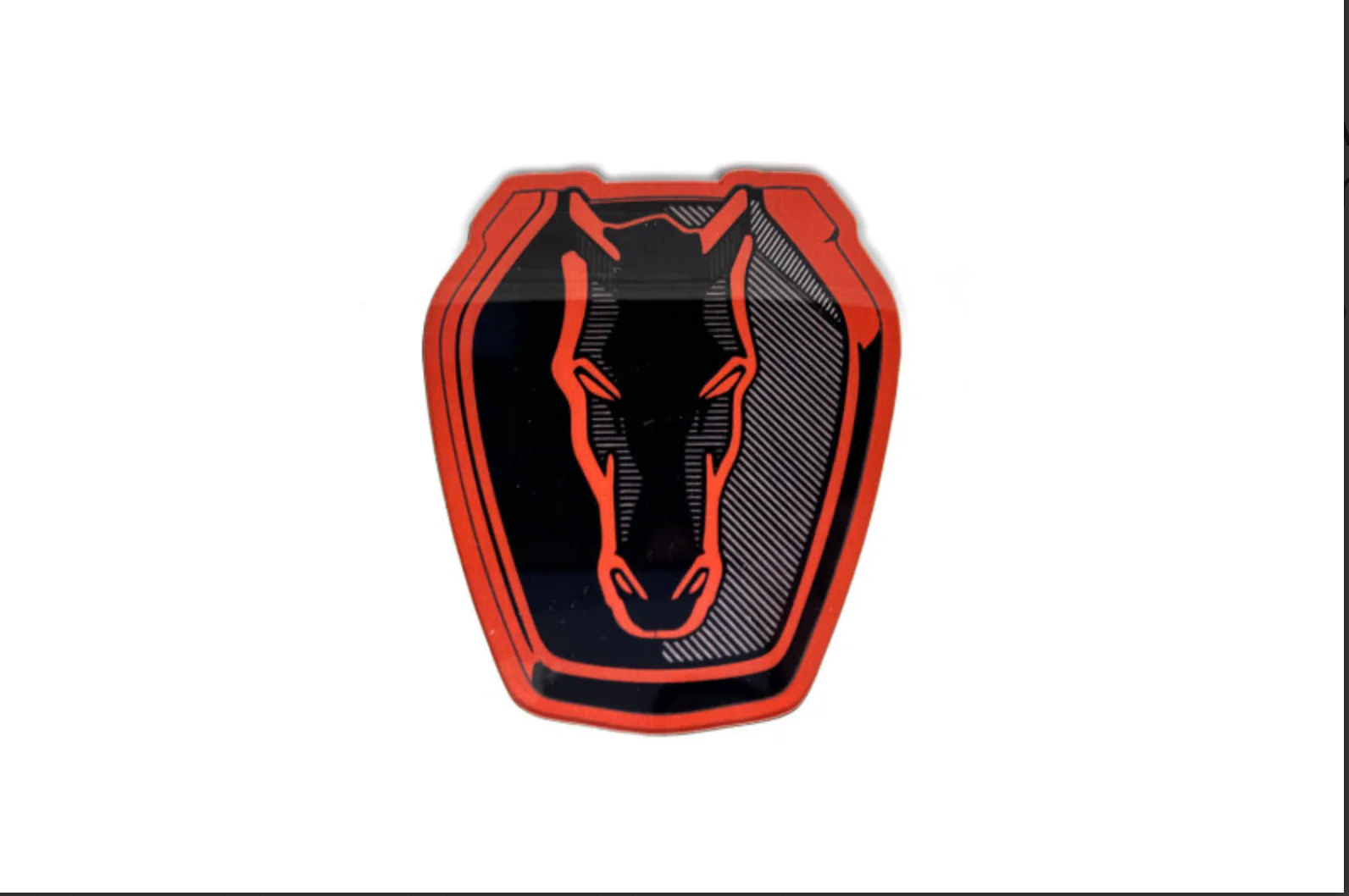 Ford Mustang tailgate trunk rear emblem with Mustang Dark Horse logo - Image 4