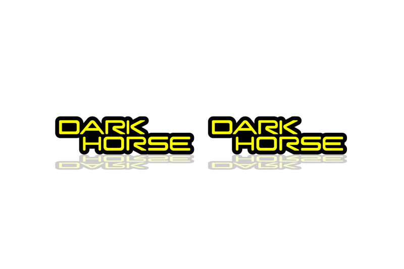 Ford Mustang Emblem & Badges set with Mustang Dark Horse logo (Type 2) - Image 3