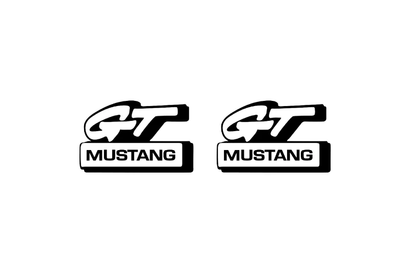 Ford Mustang emblem for fenders with GT Mustang logo
