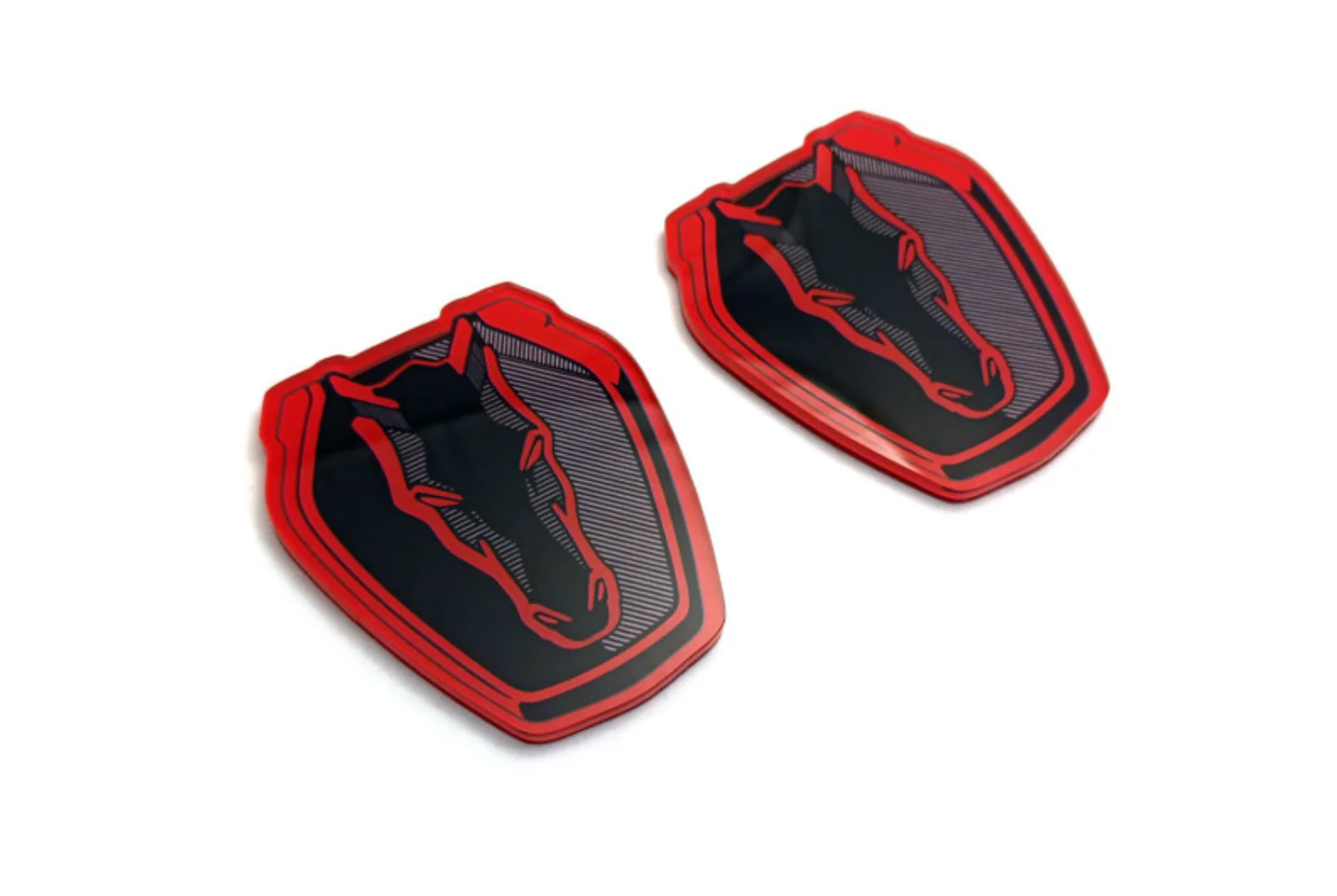 Ford Mustang emblem for fenders with Mustang Dark Horse logo - Image 3