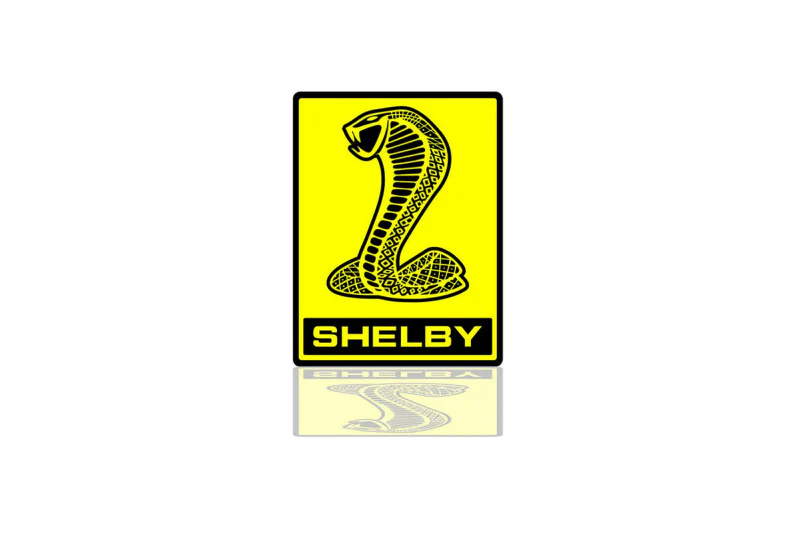 Ford Mustang Radiator grille emblem with Snake Shelby logo - Image 5