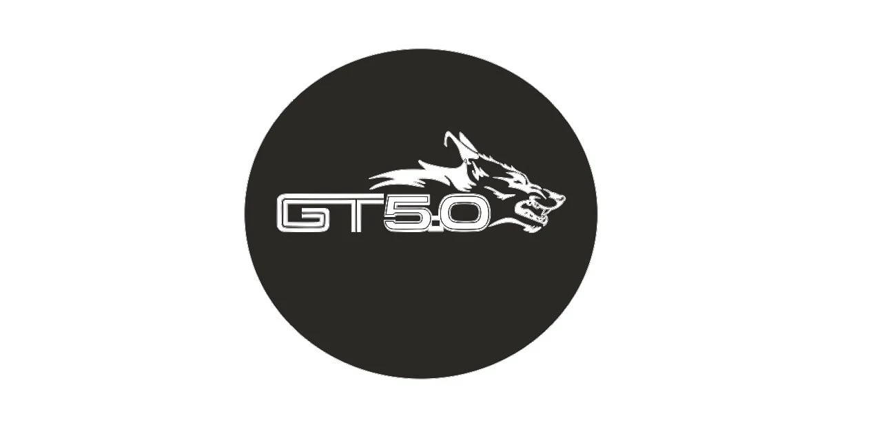 Ford Mustang tailgate trunk rear emblem with GT 5.0 Coyote logo (Type 3) - Image 2