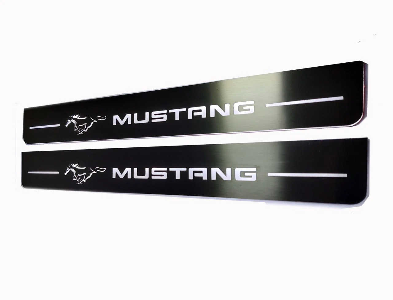 Ford Mustang VI 2015-2023 Illuminated LED Door Sill Plates With Mustang Logo - Image 5