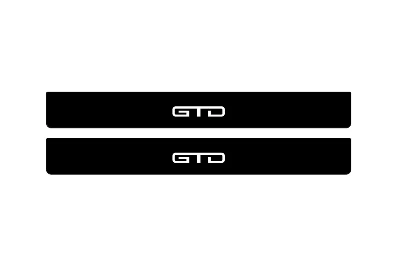 Ford Mustang VII 2023+ Led Door Sill Pro With Logo GTD (Premium Painting)