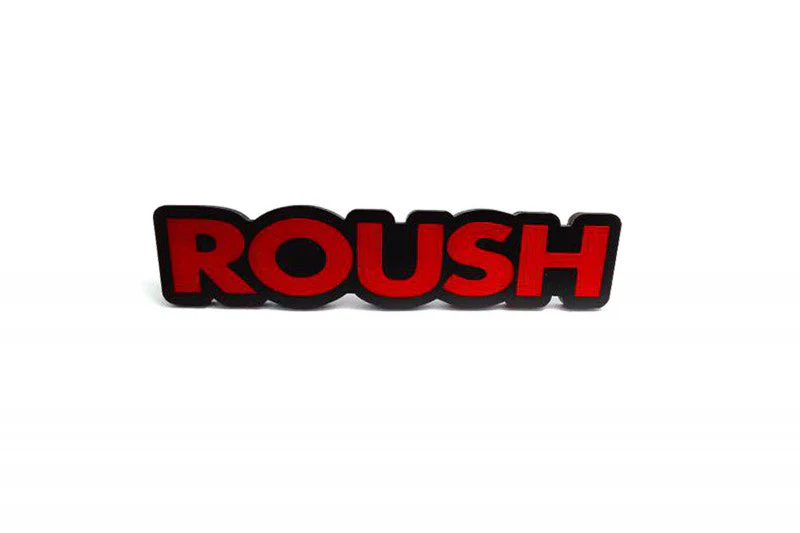 Ford Radiator grille emblem with Roush logo - Image 3