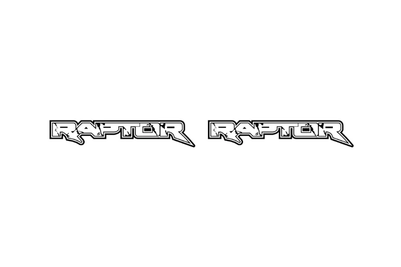 Ford Ranger Emblem & Badges set with Raptor logo (Type 3) - Image 2