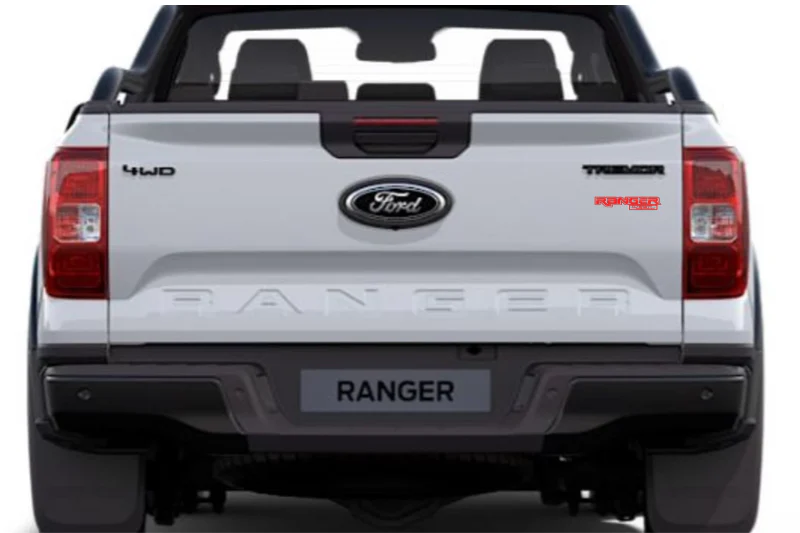 Ford Ranger tailgate trunk rear emblem with Ranger 4.0L logo (Type 2) - Image 2