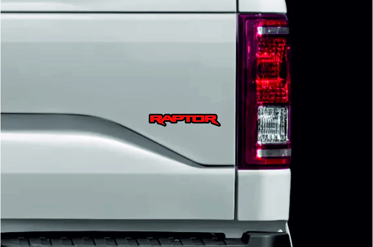 Ford Ranger tailgate trunk rear emblem with Raptor logo - Image 2