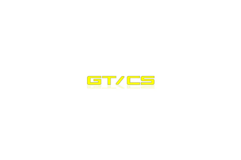 Ford tailgate trunk rear emblem with GT/CS logo (Type Mono)