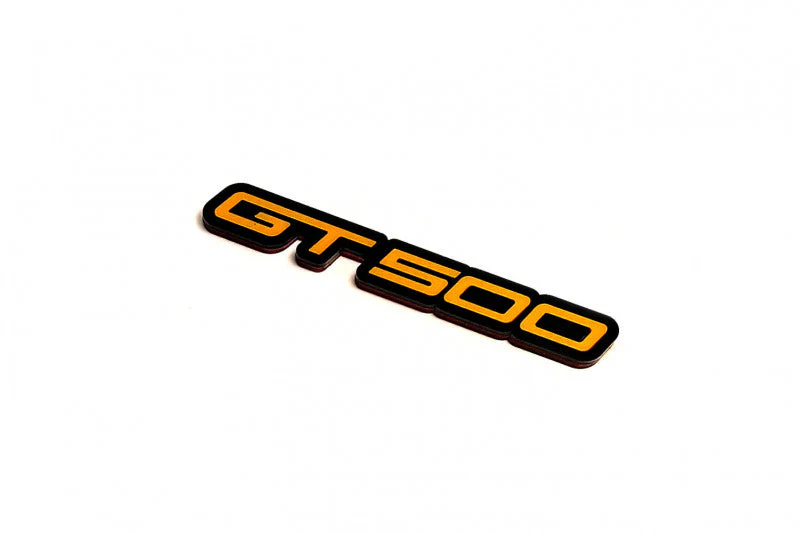 Ford tailgate trunk rear emblem with GT500 logo - Image 3